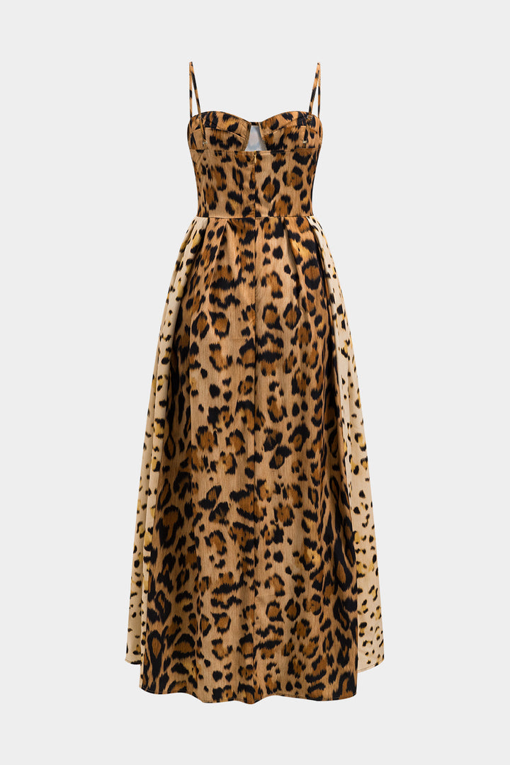 BIANCA™ - Midi-Kleid mit auffälligem Leopardenmuster