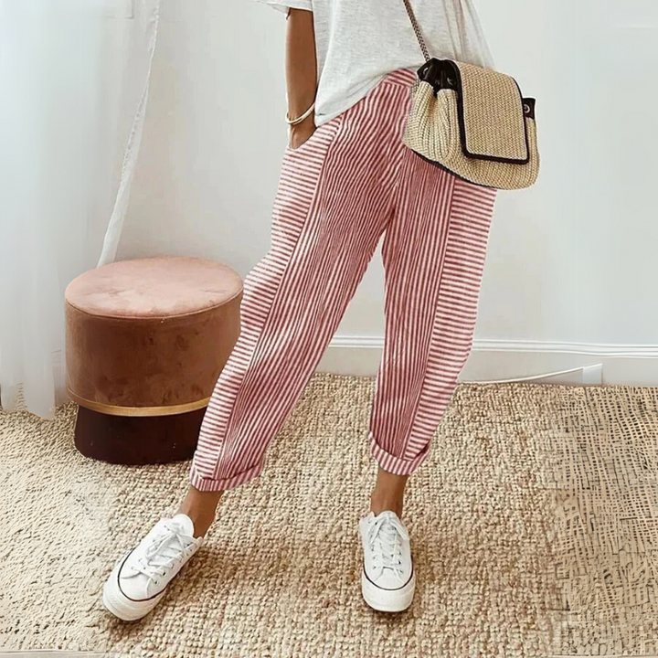 FLORIANE™ - Legere Boho-Streifenhose