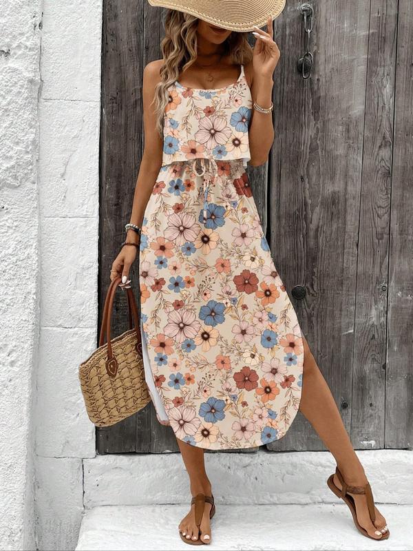 BLYTE™ - All-Over Print Wickelkleid mit Schleife für sommerliche Stimmung