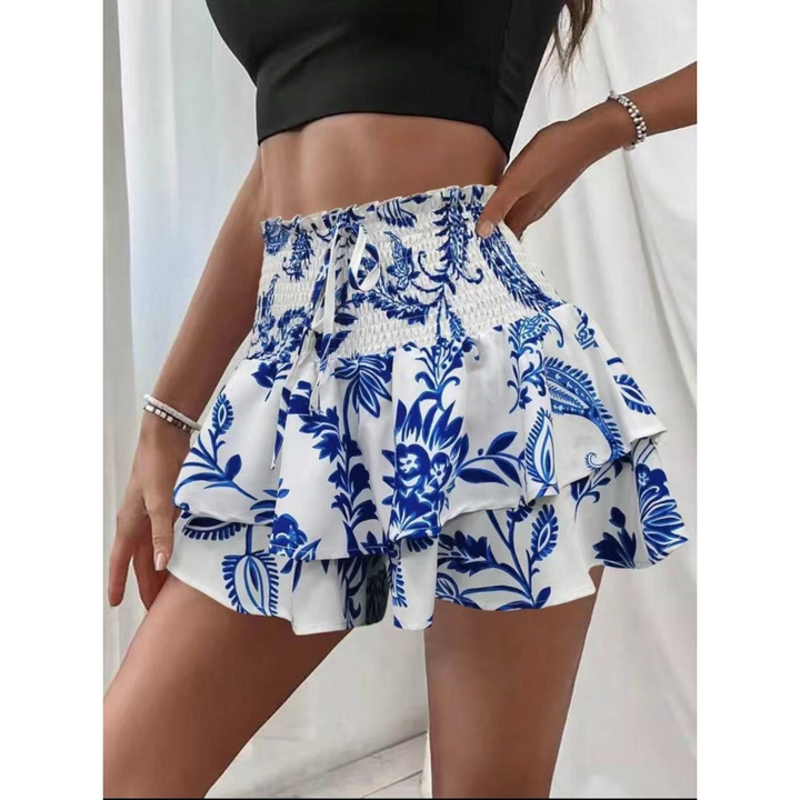 LUNINGNING™ – Leichter geraffter, mehrlagiger Sommer-Skort