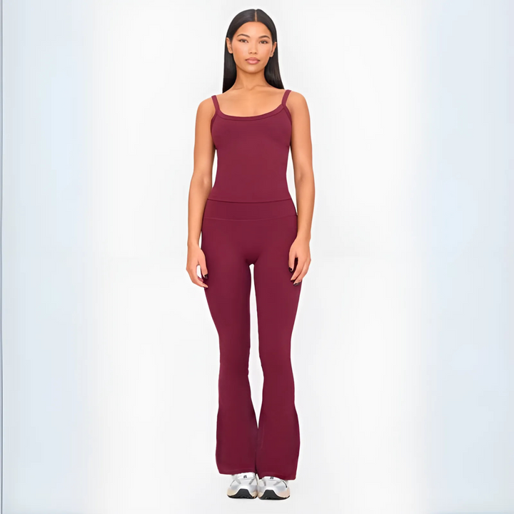 ARIANA™ - Freizeit-Cami-Top und Hose mit weitem Bein Set