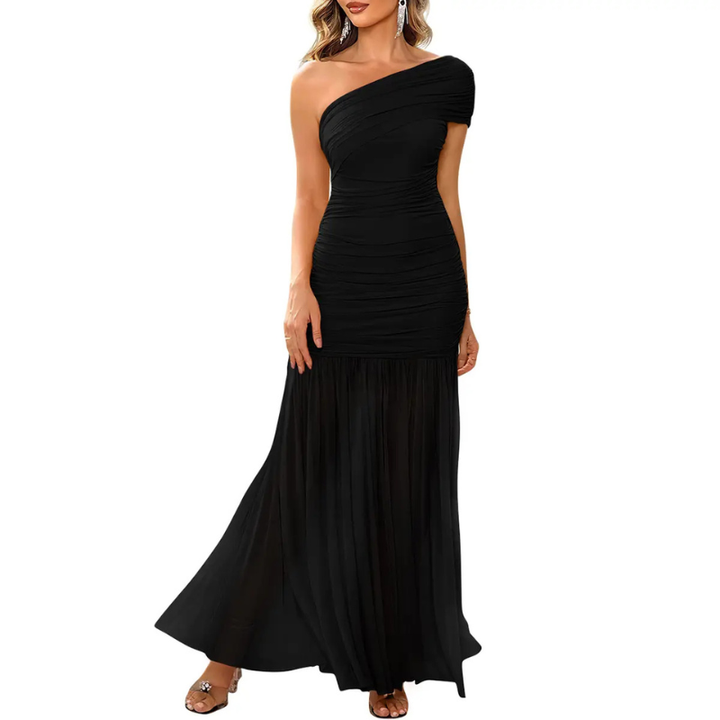 AMY™ – Elegantes, gerafftes Bodycon-Kleid mit One-Shoulder-Träger