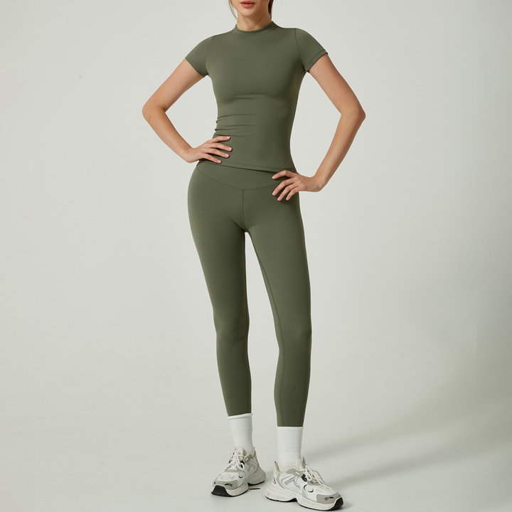 UBE™ – Freizeit-Set aus unifarbenem Top und Leggings
