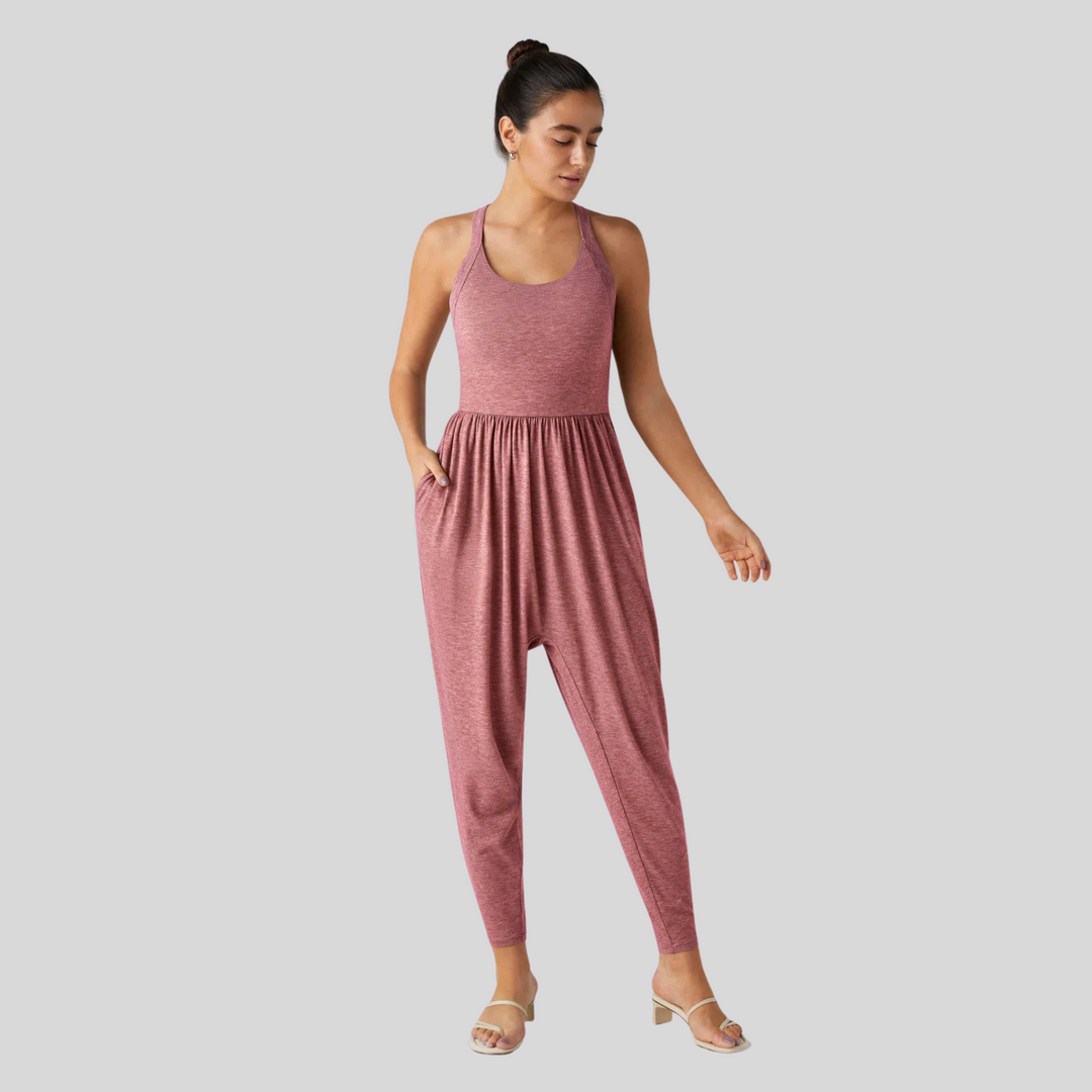 DAYEA™ – Bequemer rückenfreier U-Ausschnitt Lounge Jumpsuit