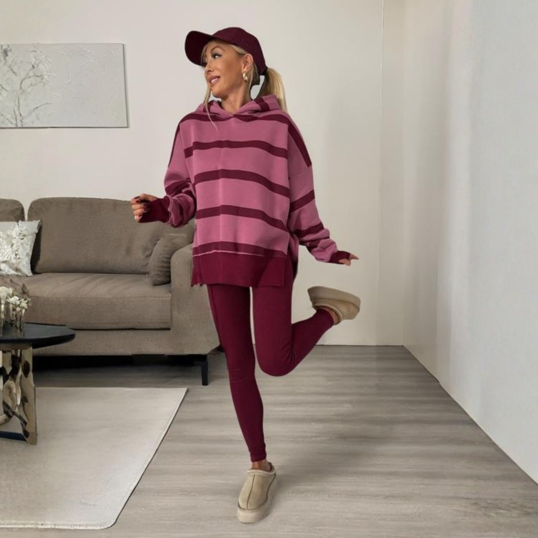 SANIA™ – Lässiges Langarm-Hoodie- und Skinny-Hosen-Set