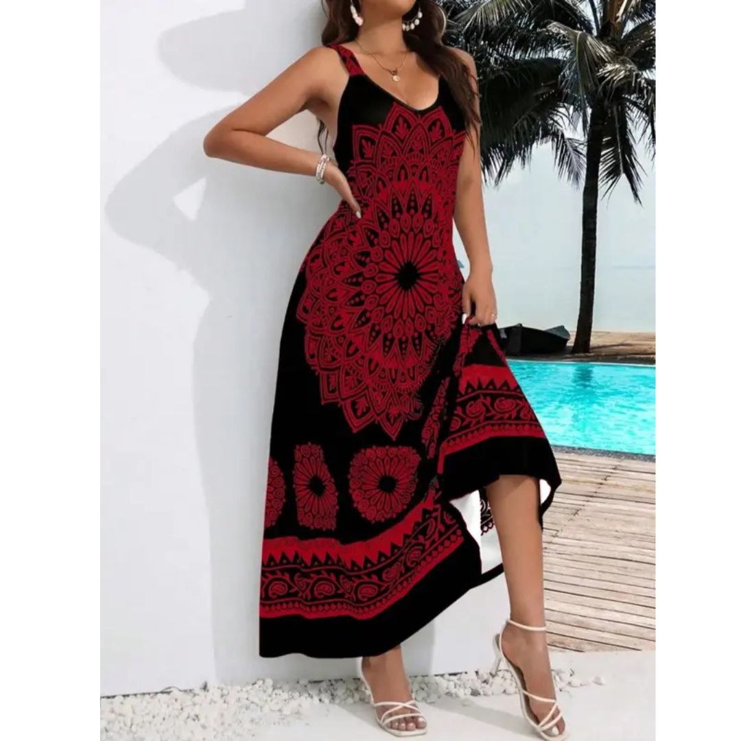 AMARIEL™ – Lässiges ärmelloses Sommer-Maxikleid in großen Größen