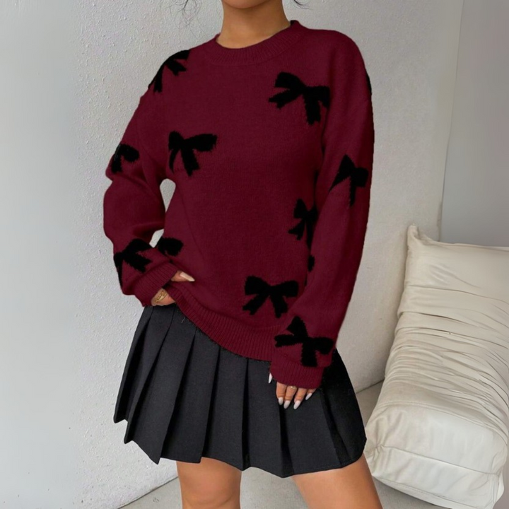 HATA™ - Bequemer Pullover mit Schleifendruck