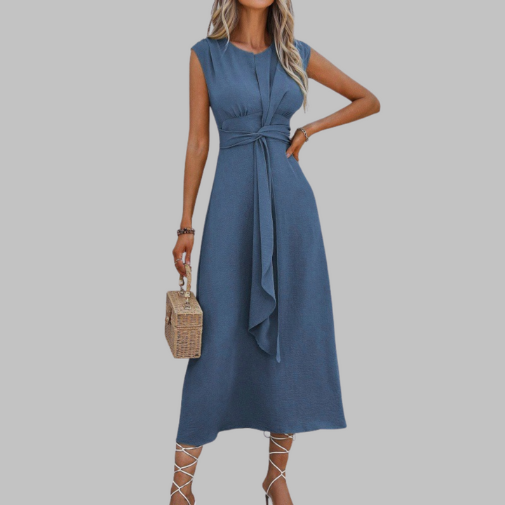 REESE™ - Elegantes ärmelloses Maxikleid mit Rundhalsausschnitt