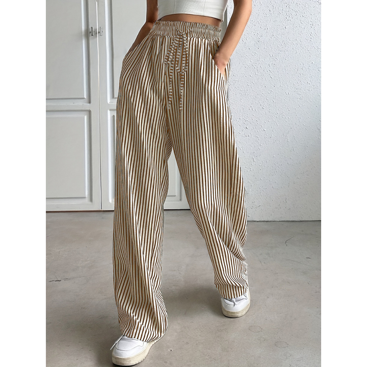BAYLEEZ™ – Einfache, gestreifte Sommerhose mit lockerer Passform