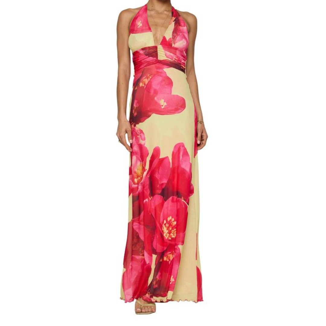 FITA™ - Elegantes Neckholder-Kleid mit Rückenausschnitt
