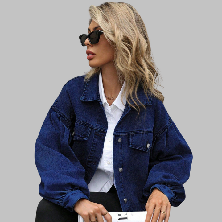 HEILA™ - Lässige langärmlige Button-Down-Jacke