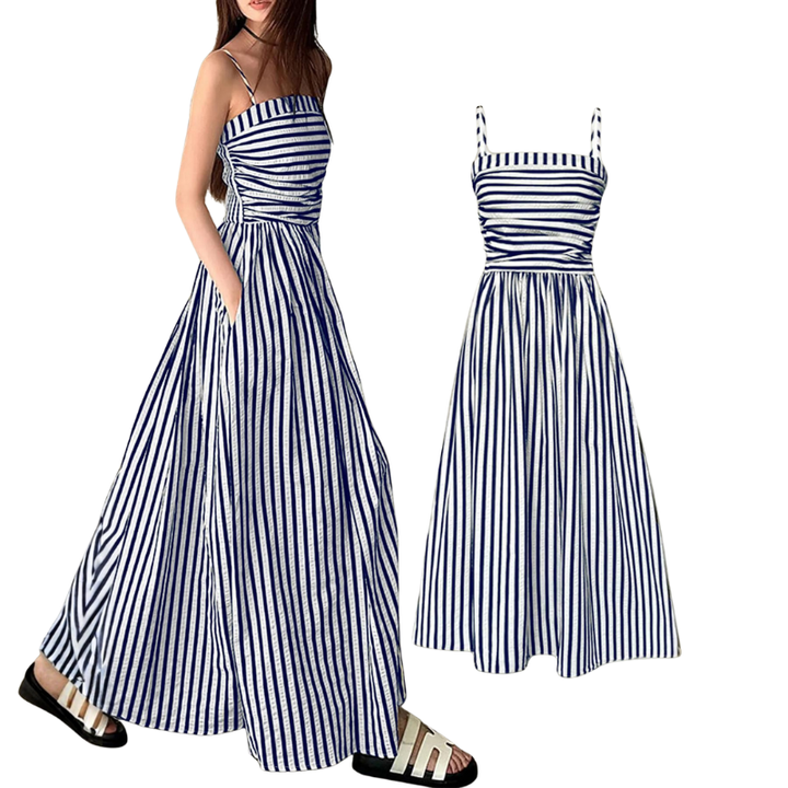 EVE™ – Gestreiftes Spaghettiträger-Camisol-Kleid