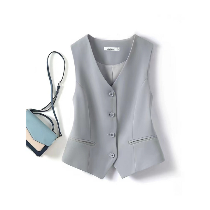 ZARINA™ – Elegante ärmellose Anzugweste mit Knopfleiste
