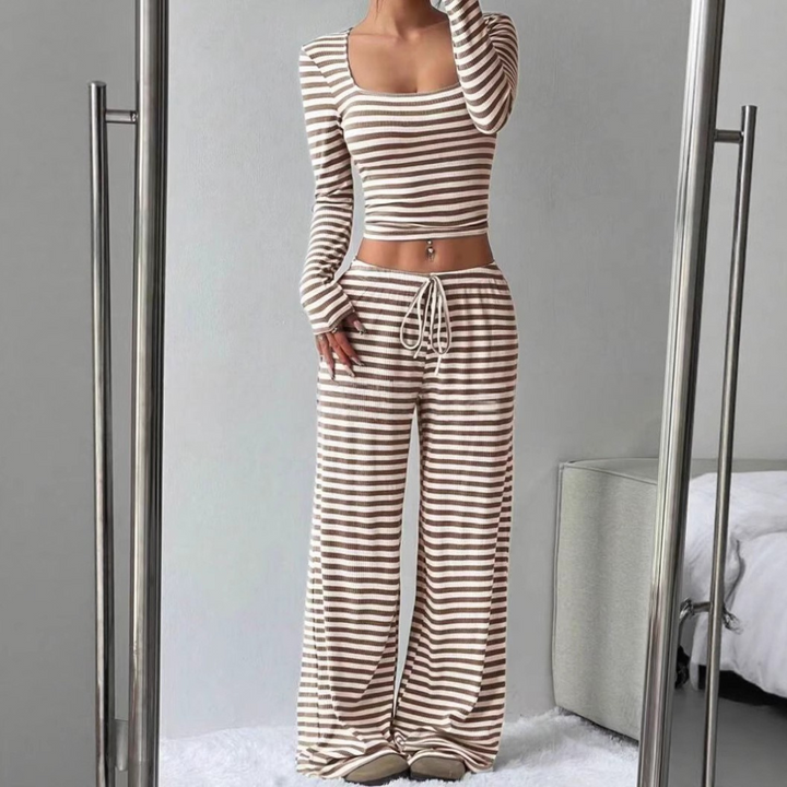 JANA™ - Kurzes Oberteil und Hose im Relaxed Fit Loungewear-Set