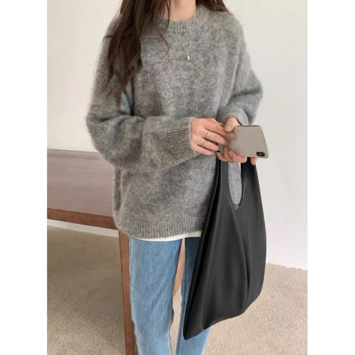 MIRIELLE™ - Bequemer Rundhalspullover mit langen Ärmeln