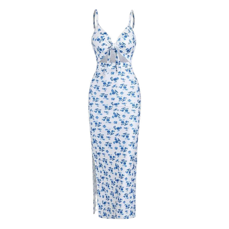 ROSE™ – Schickes ärmelloses Camisole-Kleid mit Knotendetail