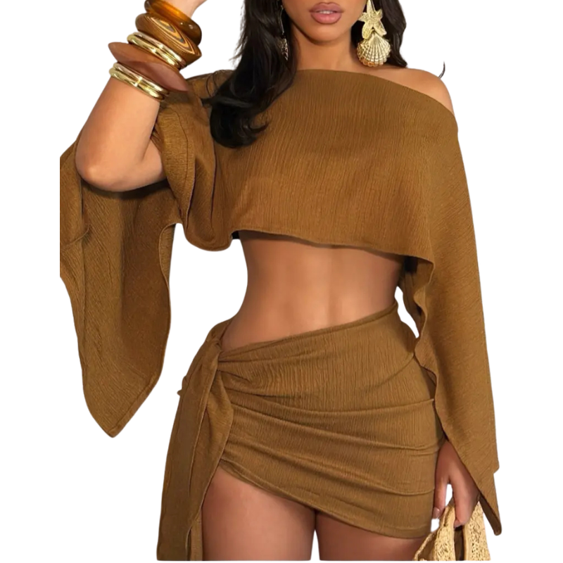 CONNIE™ – Edles Strandmode-Set mit elegantem Top und Bodycon-Rock