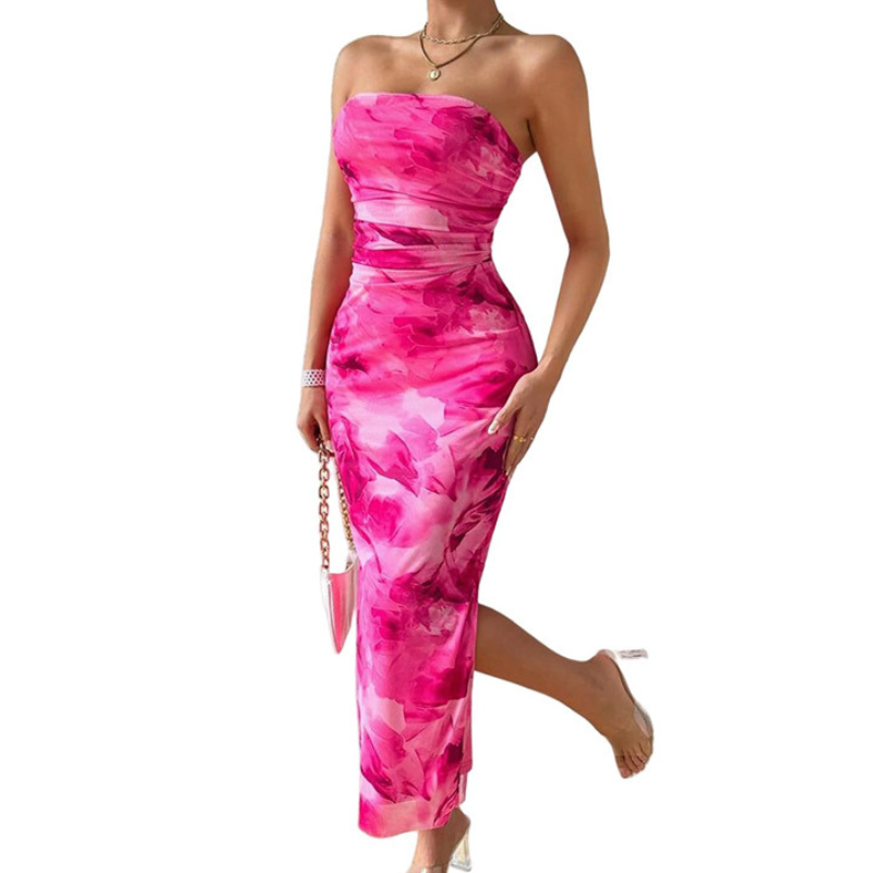 MINA™ – Modernes ärmelloses gerafftes Maxikleid