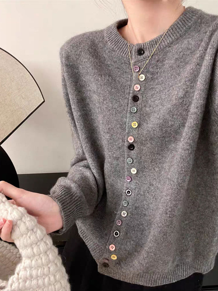 AALIYAH™ | Elegante Strickjacke mit Knöpfen
