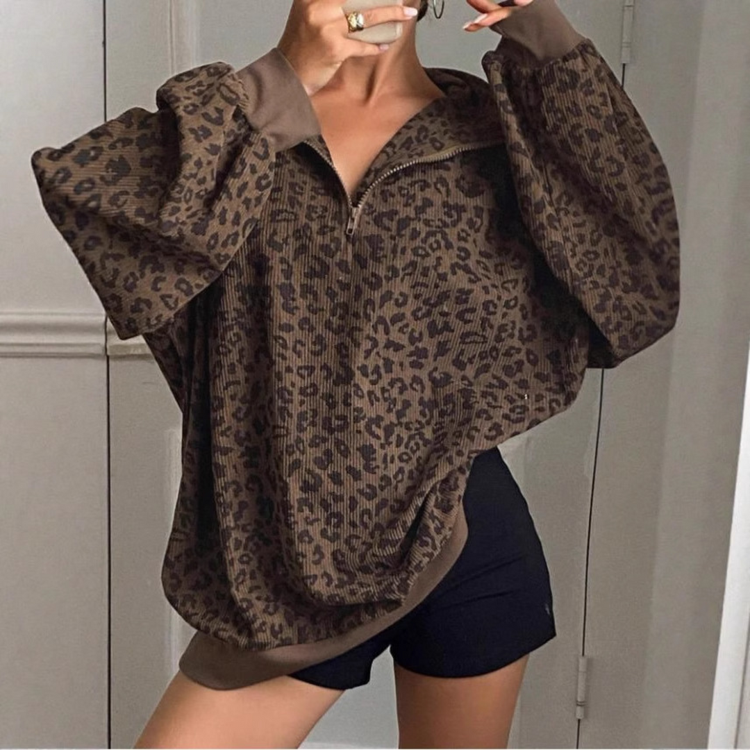 MINDI™ – Gemütliches Sweatshirt mit Leopardenmuster