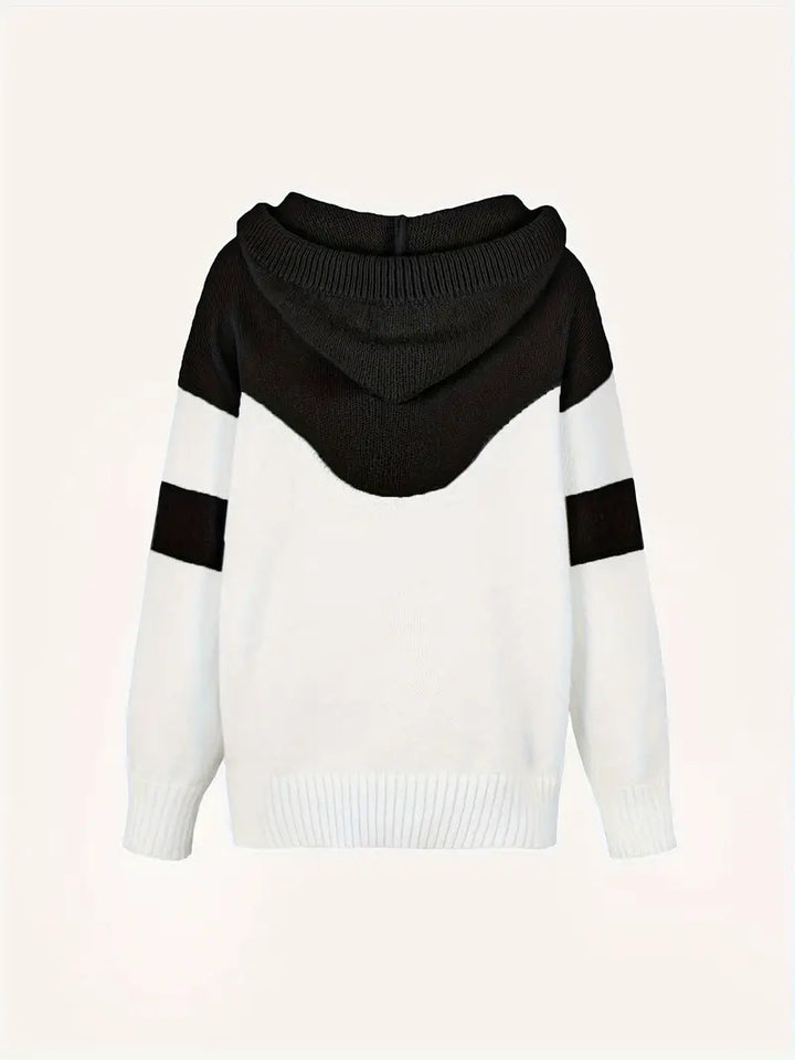 RÍONA™ - Zweifarbiger Gemütlicher Kapuzenpullover