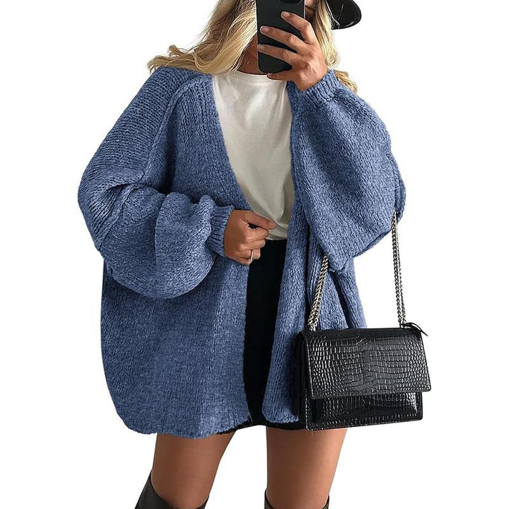 VERONIKA™ - Oversized Strickjacke mit Laternenärmeln für den Herbst