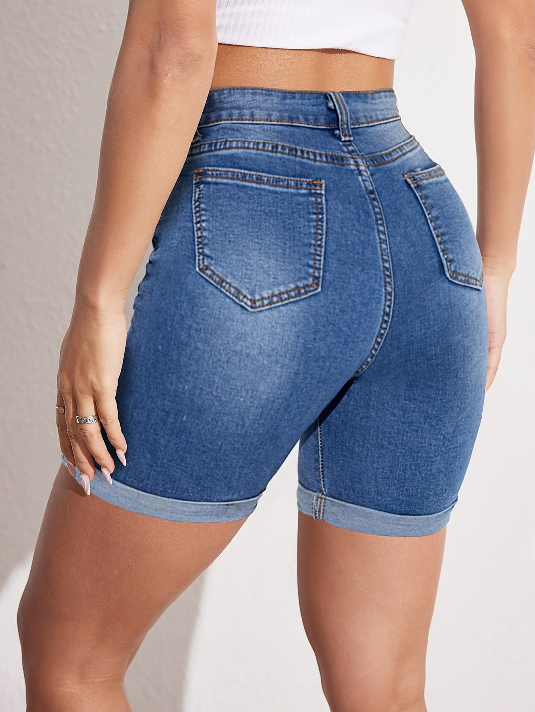 RAPHAELLE™ – Stretch-Fit Bermuda-Jeans-Shorts