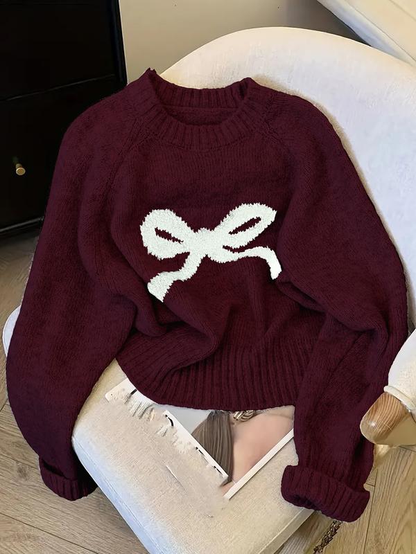 GRACIE™ - Eleganter Strickpullover mit Schleife für Herbst- und Wintermode