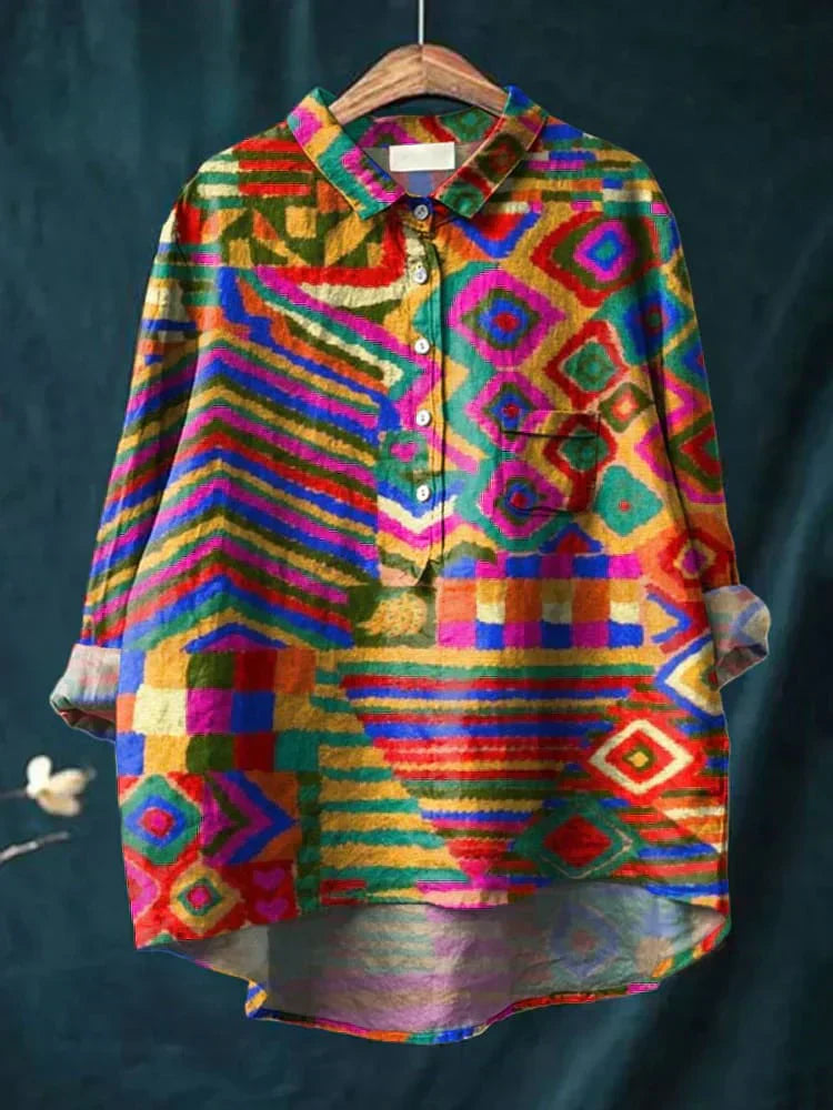 CLAUDINE™ – Gelassenes Kunst-Shirt