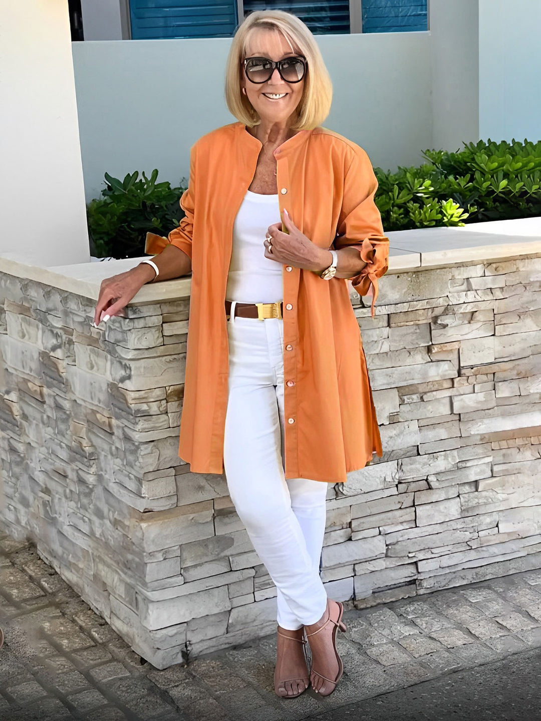 CÉLINA™ - Edle Long-Hemdjacke
