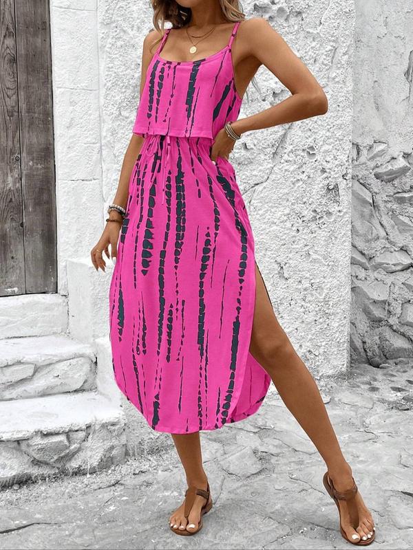 BLYTE™ - All-Over Print Wickelkleid mit Schleife für sommerliche Stimmung