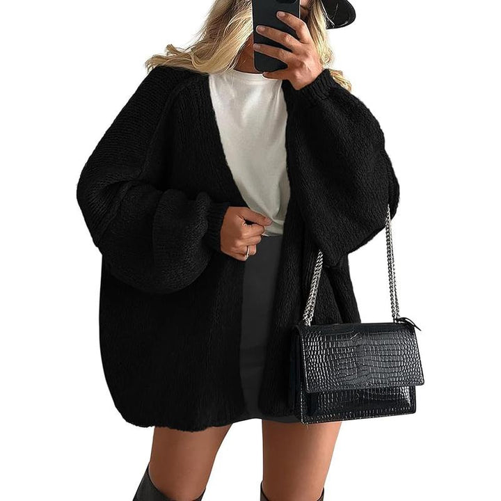 VERONIKA™ - Oversized Strickjacke mit Laternenärmeln für den Herbst