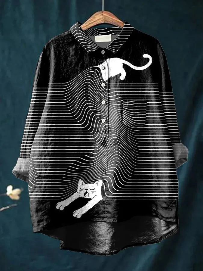 CORA™ – Katzenkunst-Shirt