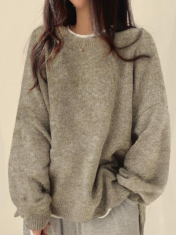 VIOLETTA™ - Kuscheliger Langarm-Rundhals-Strickpullover