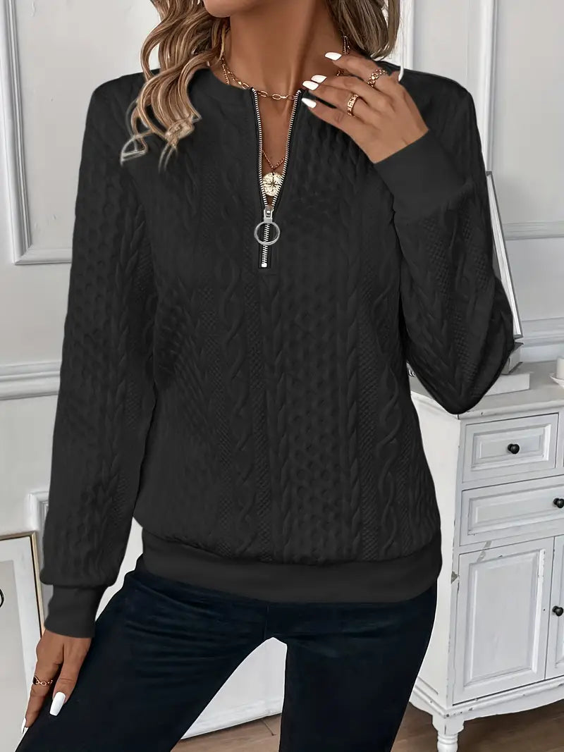 EMMA™ | Eleganter Quarter-Zip Pullover