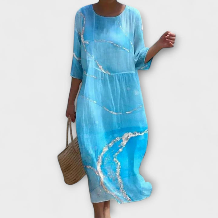 SHAE™ - Elegantes Blumen-Maxikleid