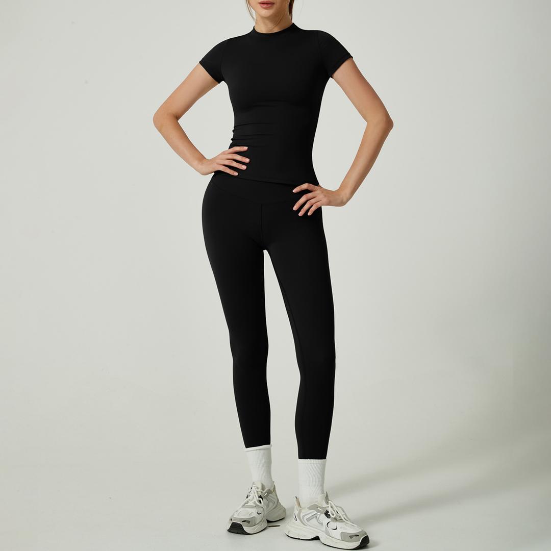UBE™ – Freizeit-Set aus unifarbenem Top und Leggings