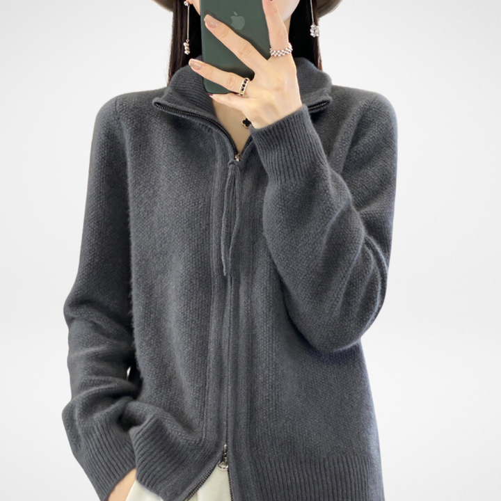 KATRINA™ – Minimalistischer Reißverschluss-Pullover