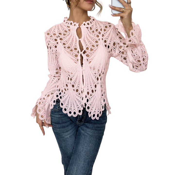 TINA™ – Schicke Bluse mit ausgestellten Ärmeln
