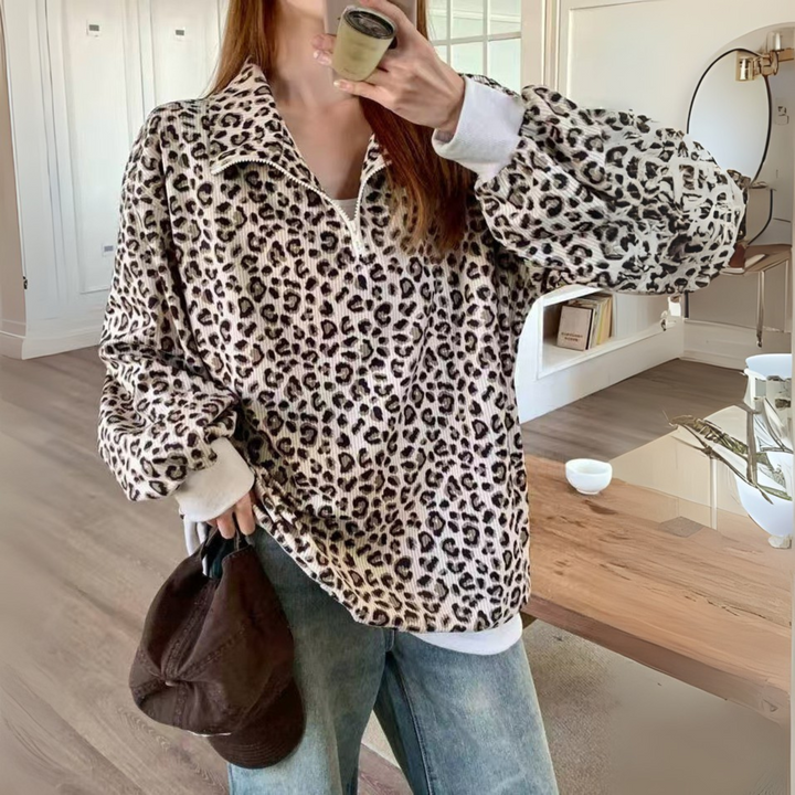 MINDI™ – Gemütliches Sweatshirt mit Leopardenmuster