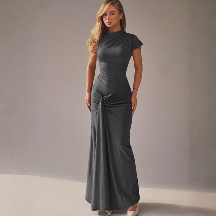 LOLA™ – Elegantes Wickelkleid mit Raffungen – Figurbetontes Abendkleid