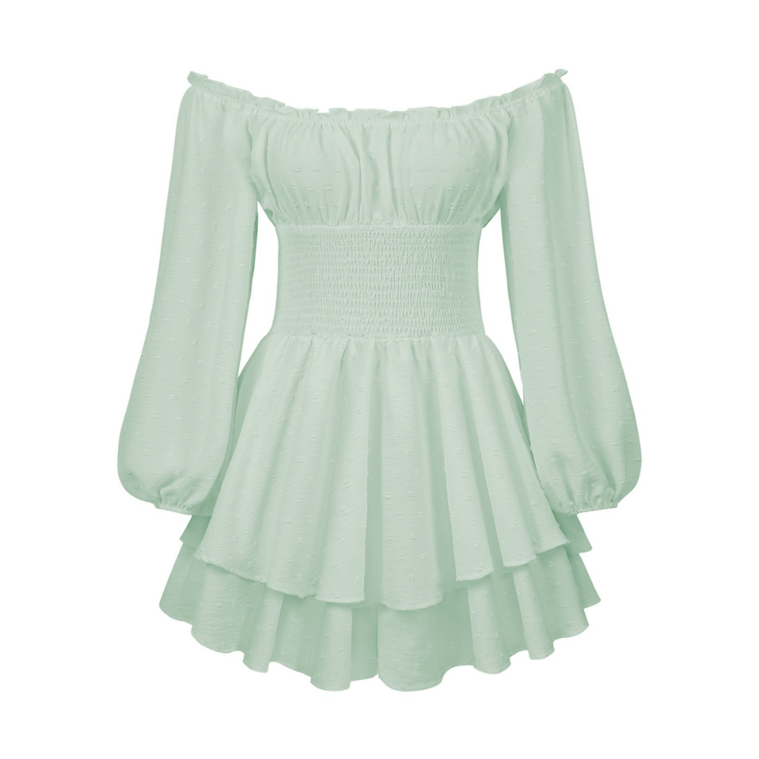 CYNRHIA™ – Eleganter schulterfreier Overall mit langen Ärmeln