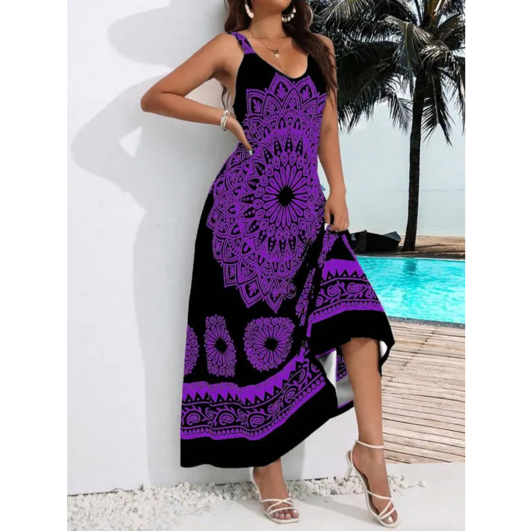 AMARIEL™ – Lässiges ärmelloses Sommer-Maxikleid in großen Größen