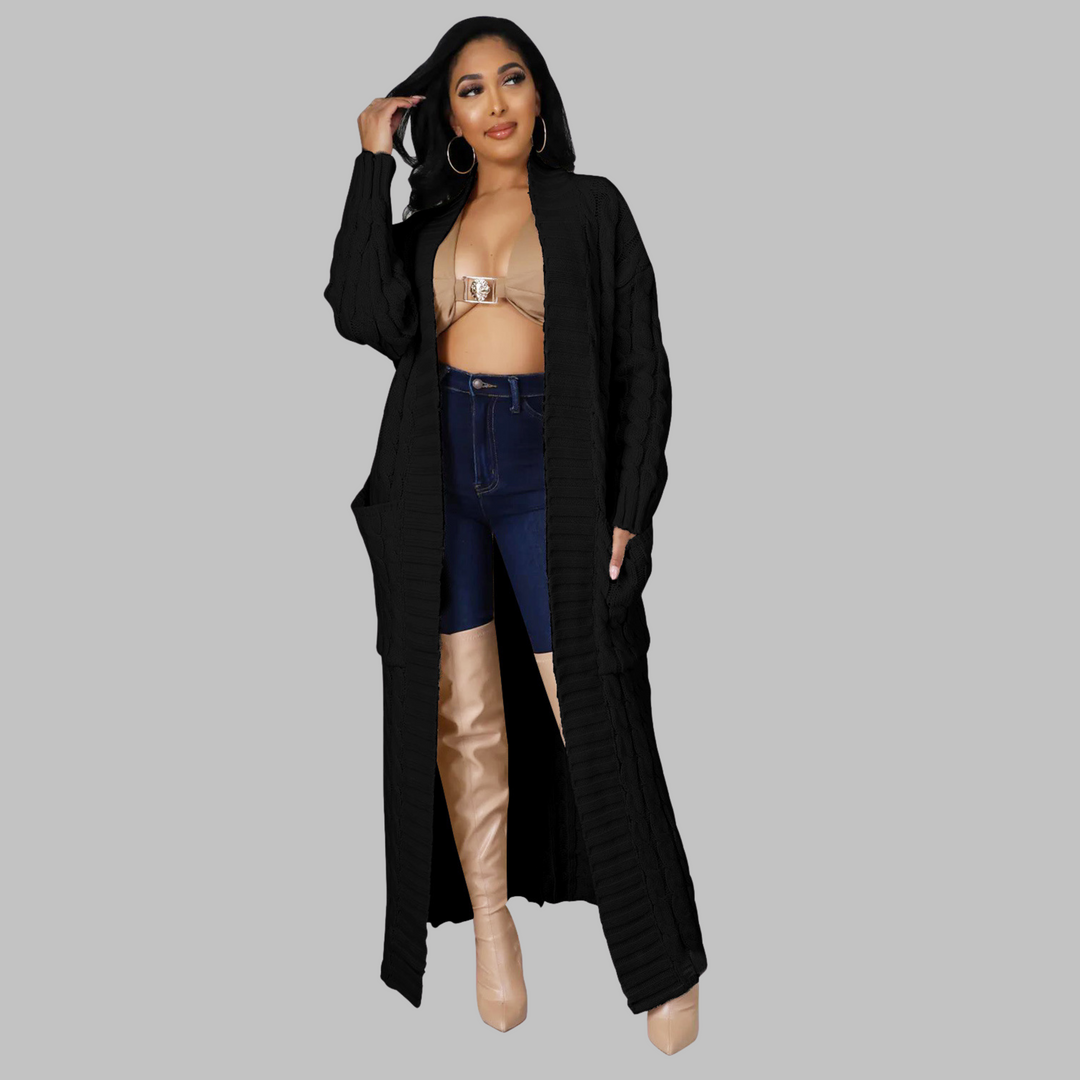 JACKIE™ - Lässiger, langärmliger Long-Cardigan