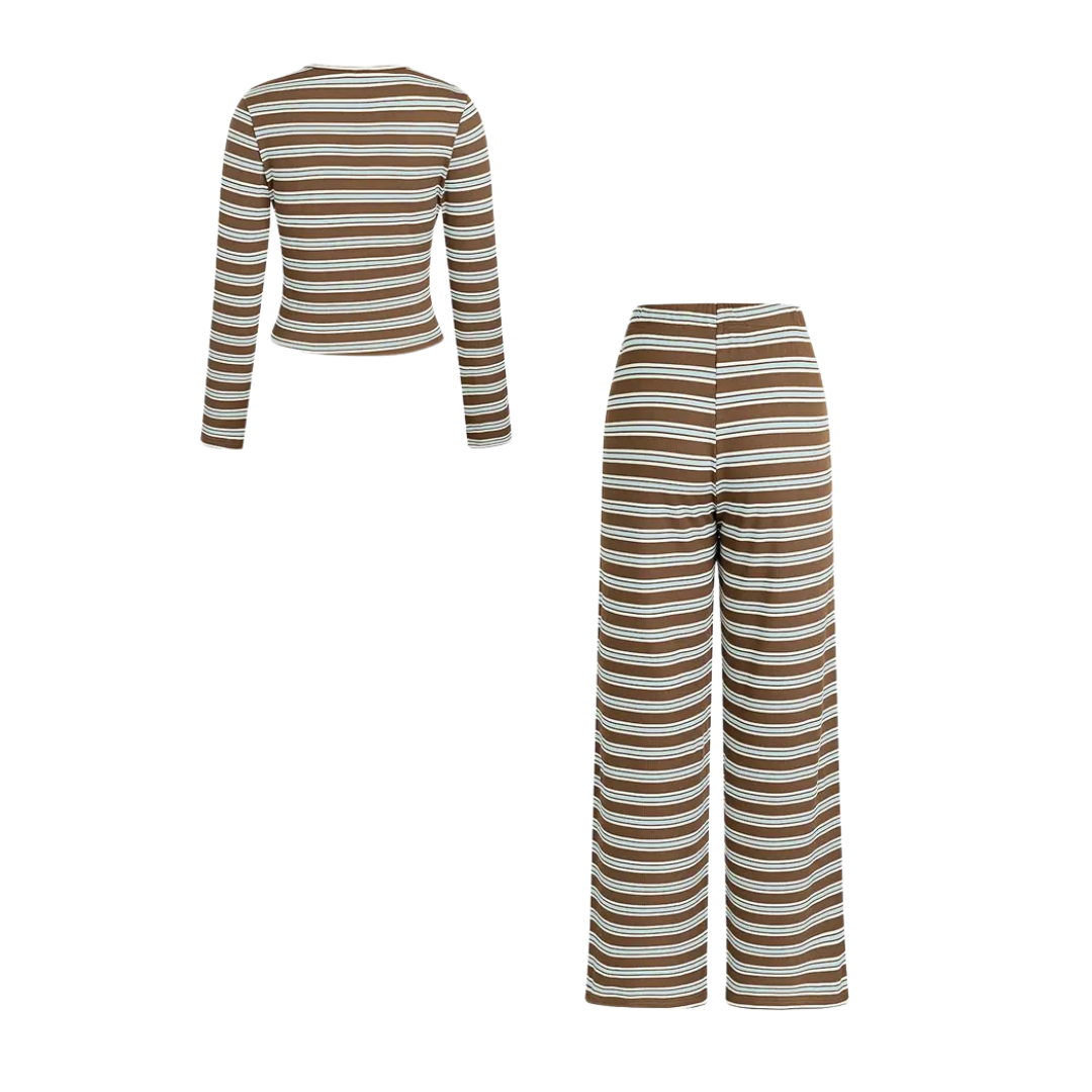 TILDA™ – Gestreiftes Colorblock Lounge-Set