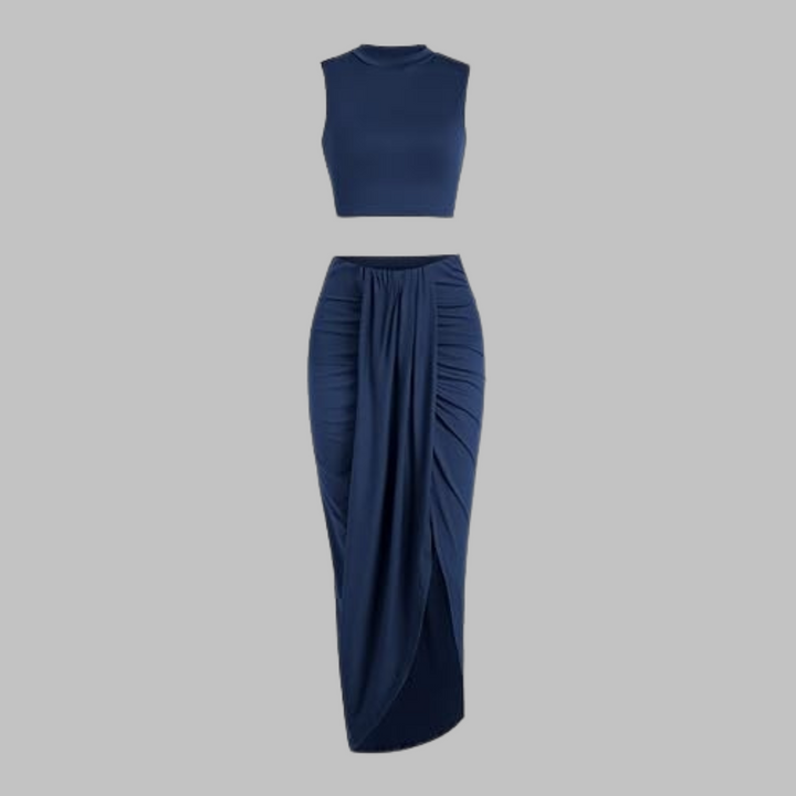 MANUELA™ - Elegantes Plisseerock-Set mit Schlitz