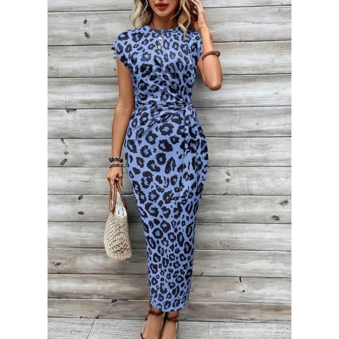 FELICIATI™ – Elegantes Bodycon-Kleid mit Rundhalsausschnitt und Flatterärmeln