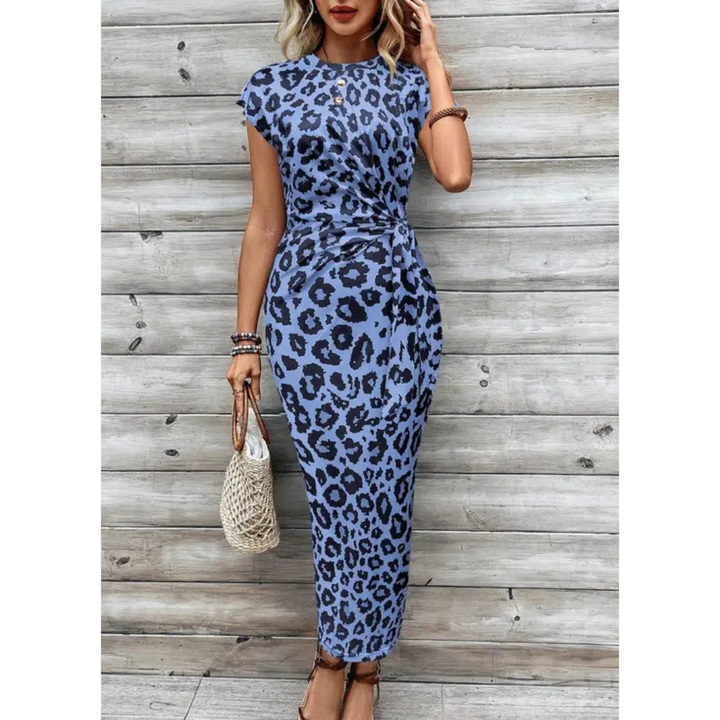 FELICIATI™ – Elegantes Bodycon-Kleid mit Rundhalsausschnitt und Flatterärmeln