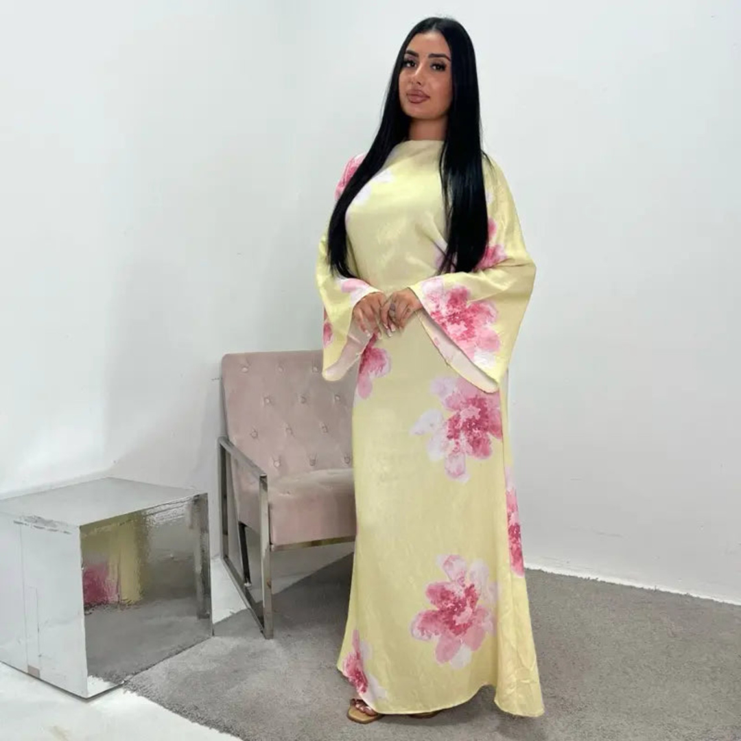 ALON™ – Dezentes florales Maxikleid mit lockerer Passform
