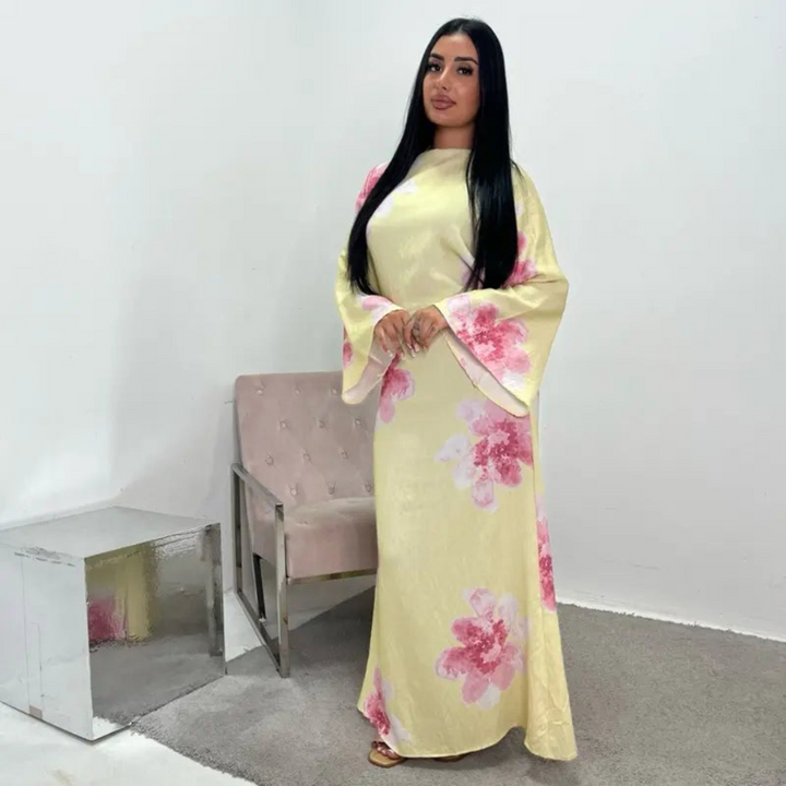 ALON™ – Dezentes florales Maxikleid mit lockerer Passform